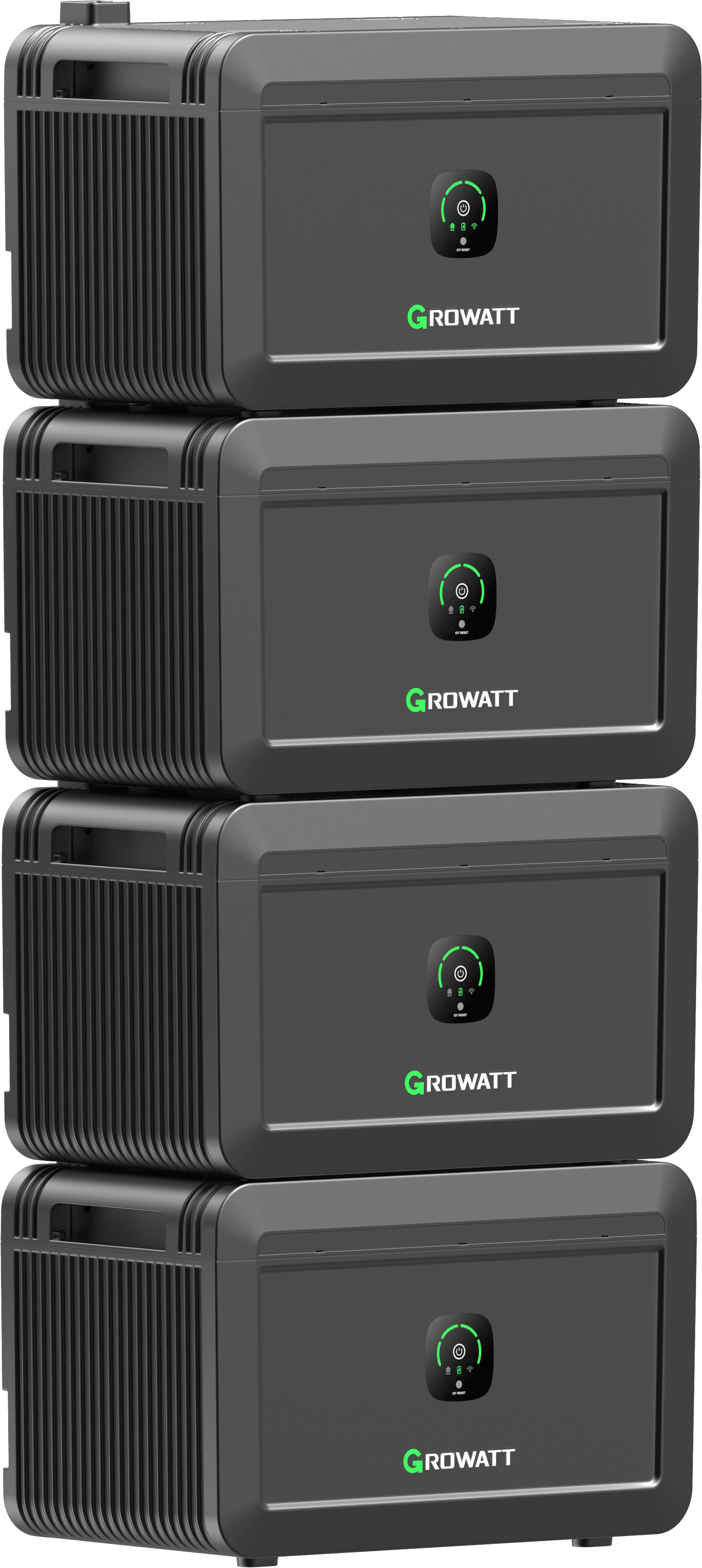 4 stacked batteries